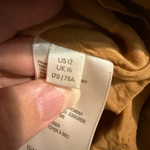 Free People Boho Western Streetwear Ari Wrapped Camel Mini Skirt, Sz 12 - Picture 6 of 10